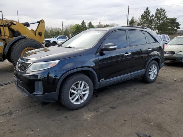 5XYKTDA7XFG603642 - 2015 KIA SORENTO LX BLACK photo 1