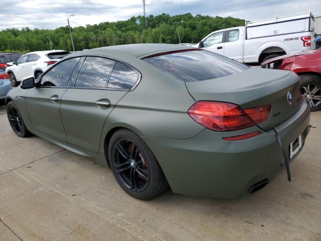 WBA6B4C50FD761046 - 2015 BMW 650 XI GRAN COUPE GREEN photo 2