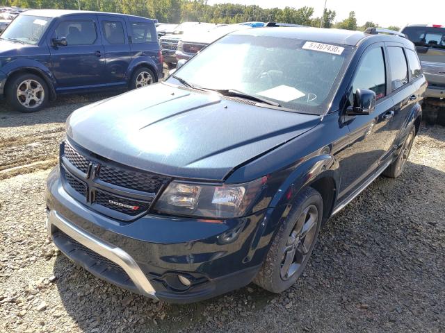 3C4PDCGG9FT659259 - 2015 DODGE JOURNEY CROSSROAD BLUE photo 2