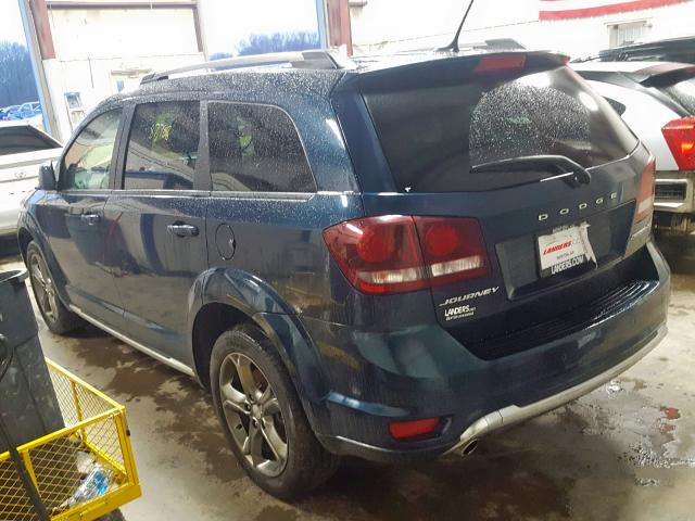 3C4PDCGG9FT659259 - 2015 DODGE JOURNEY CROSSROAD BLUE photo 3