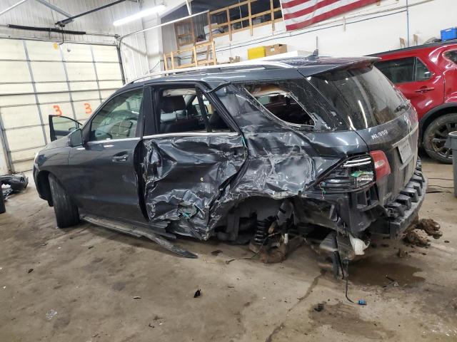 4JGDA5HB5EA300194 - 2014 MERCEDES-BENZ ML 350 4MATIC CHARCOAL photo 2