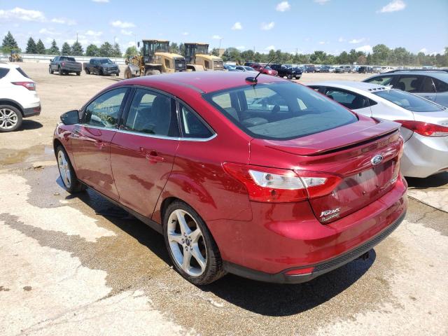 1FADP3J20DL360412 - 2013 FORD FOCUS TITANIUM RED photo 3