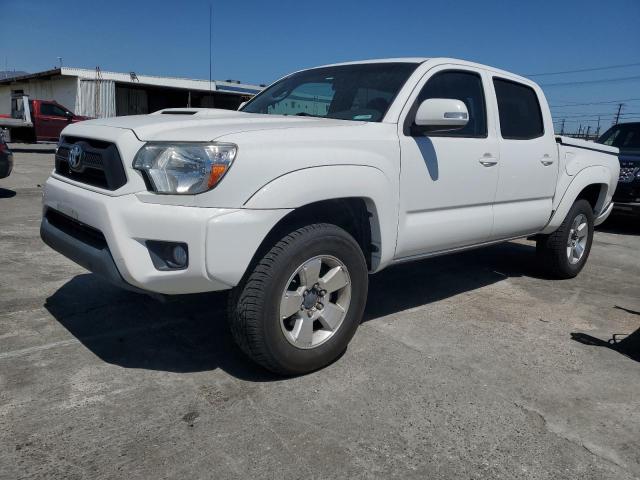 3TMLU4EN9EM143787 - 2014 TOYOTA TACOMA DOUBLE CAB WHITE photo 1