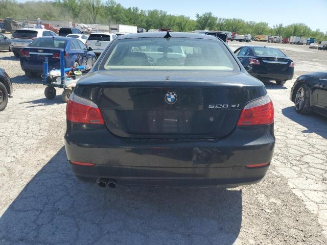 WBANV13508CZ60298 - 2008 BMW 528 XI BLACK photo 6