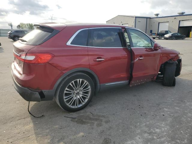 2LMPJ6LR2GBL51543 - 2016 LINCOLN MKX RESERVE BURGUNDY photo 3