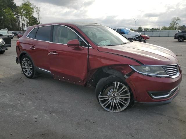 2LMPJ6LR2GBL51543 - 2016 LINCOLN MKX RESERVE BURGUNDY photo 4