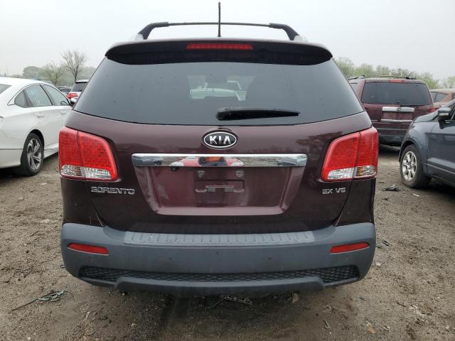 5XYKU4A21DG402565 - 2013 KIA SORENTO EX BURGUNDY photo 6