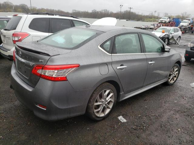 3N1AB7AP8FY348827 - 2015 NISSAN SENTRA S GRAY photo 3