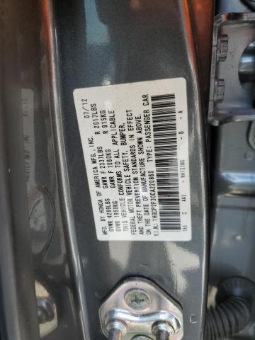 1HGCP2F30CA220860 - 2012 HONDA ACCORD LX GRAY photo 12