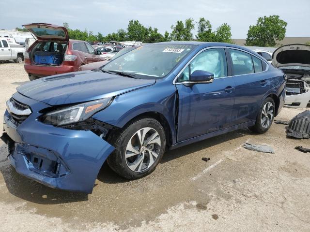 4S3BWAC63N3020035 - 2022 SUBARU LEGACY PREMIUM BLUE photo 1