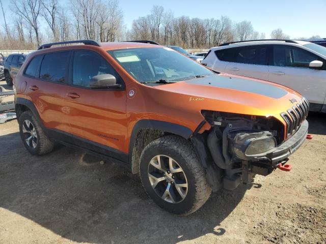 1C4PJMBS0FW604168 - 2015 JEEP CHEROKEE TRAILHAWK ORANGE photo 4