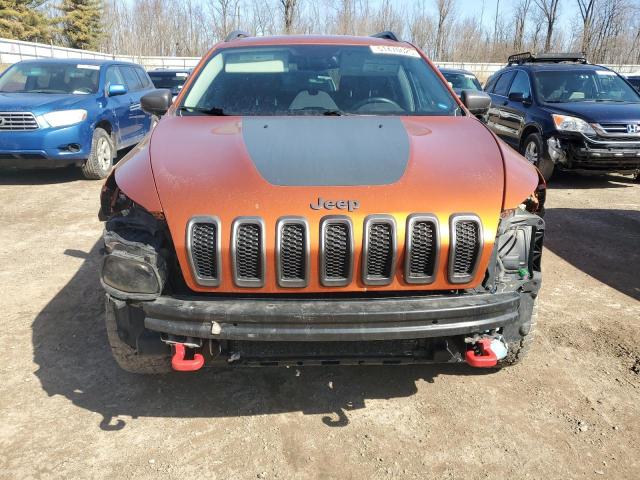 1C4PJMBS0FW604168 - 2015 JEEP CHEROKEE TRAILHAWK ORANGE photo 5