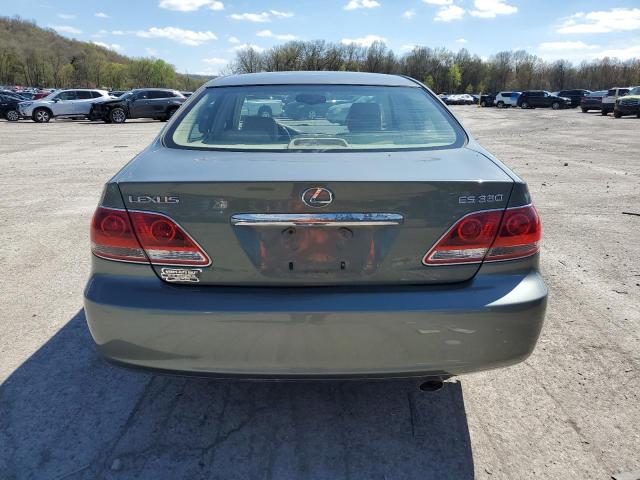 JTHBA30G965171859 - 2006 LEXUS ES 330 GREEN photo 6