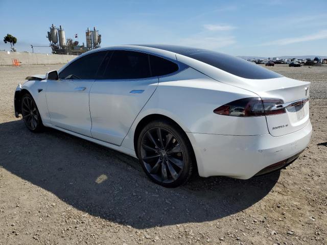 5YJSA1E10HF227182 - 2017 TESLA MODEL S WHITE photo 2