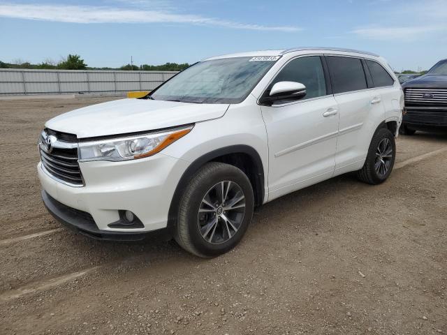 5TDJKRFHXGS318800 - 2016 TOYOTA HIGHLANDER XLE Ağ foto 1