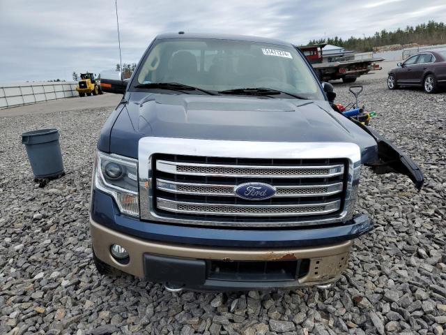 1FTFW1ET1EKE49622 - 2014 FORD F150 SUPERCREW BLUE photo 5