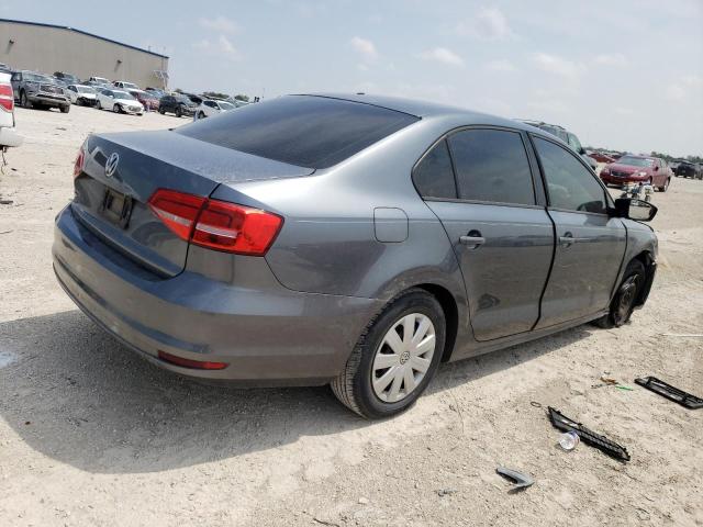3VW2K7AJ5FM284179 - 2015 VOLKSWAGEN JETTA BASE رمادي صورة 3