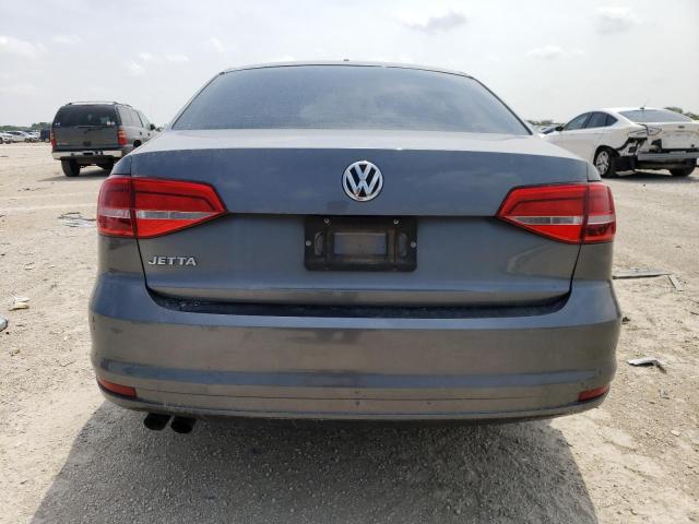 3VW2K7AJ5FM284179 - 2015 VOLKSWAGEN JETTA BASE رمادي صورة 6