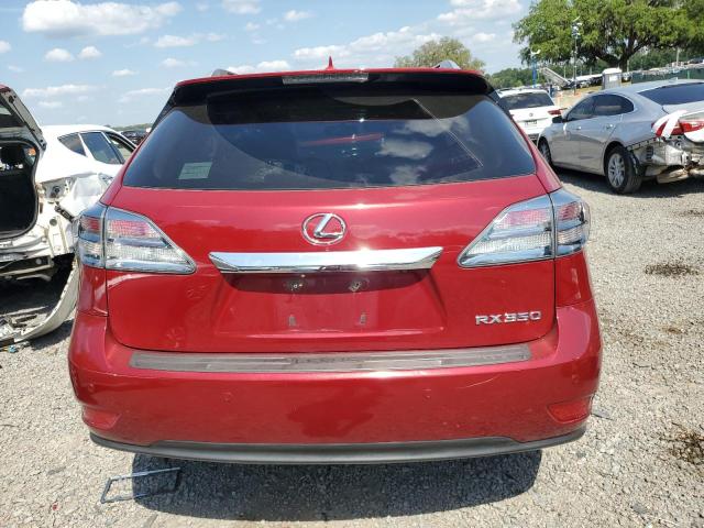 2T2BK1BA2CC146209 - 2012 LEXUS RX 350 RED photo 6