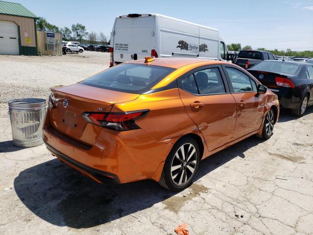 3N1CN8FV9ML919538 - 2021 NISSAN VERSA SR ORANGE photo 3