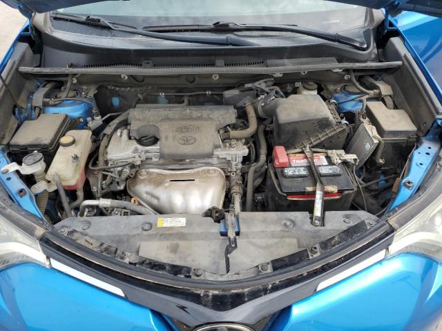 2T3ZFREV4HW405378 - 2017 TOYOTA RAV4 LE BLUE photo 11