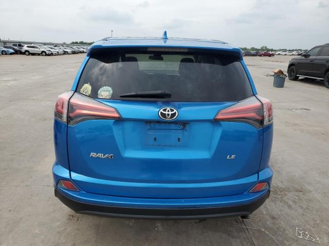 2T3ZFREV4HW405378 - 2017 TOYOTA RAV4 LE BLUE photo 6