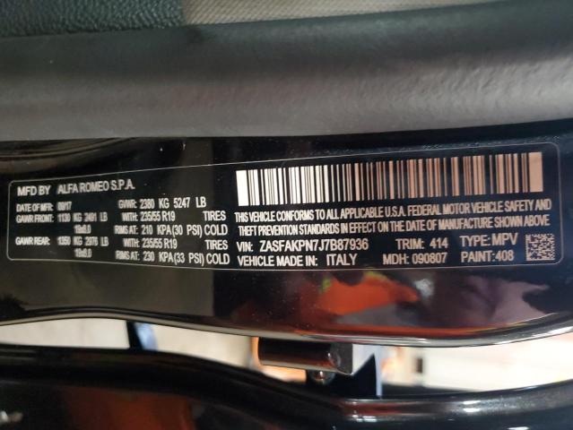 ZASFAKPN7J7B87936 - 2018 ALFA ROMEO STELVIO SPORT Qara foto 13