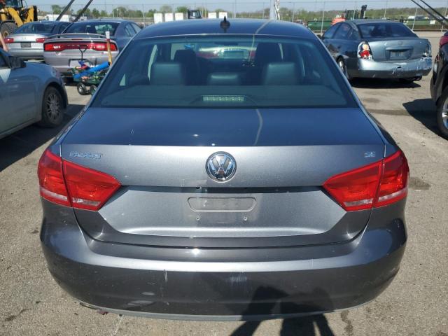 1VWBP7A33DC100374 - 2013 VOLKSWAGEN PASSAT SE GRAY photo 6