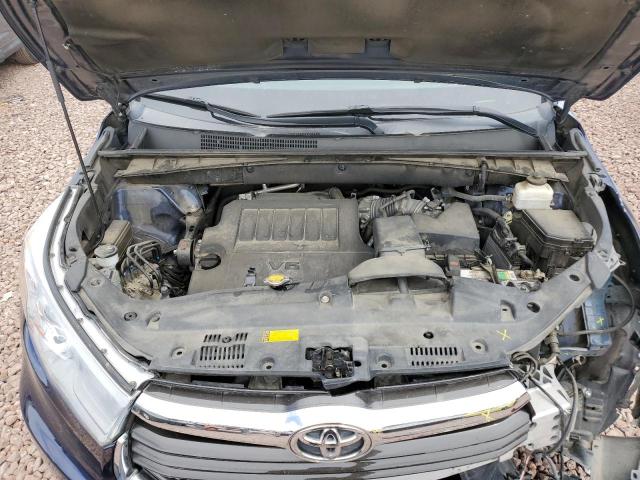 5TDKKRFH4FS054024 - 2015 TOYOTA HIGHLANDER XLE BLUE photo 11