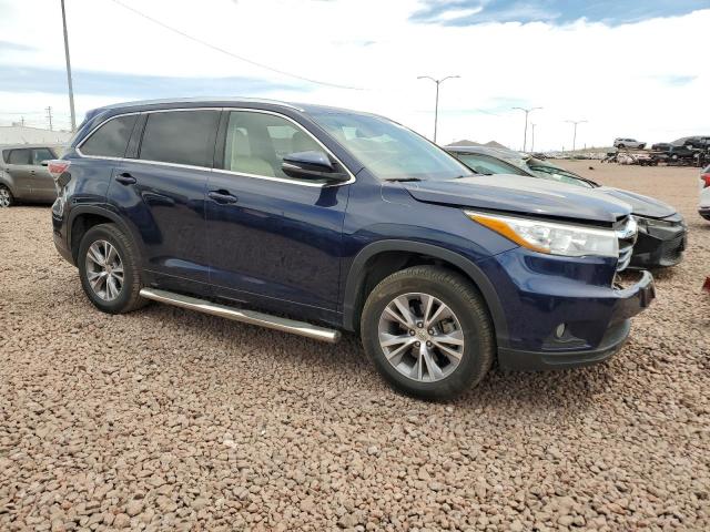 5TDKKRFH4FS054024 - 2015 TOYOTA HIGHLANDER XLE BLUE photo 4