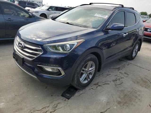 5XYZU3LB5JG507711 - 2018 HYUNDAI SANTA FE S BLUE photo 1