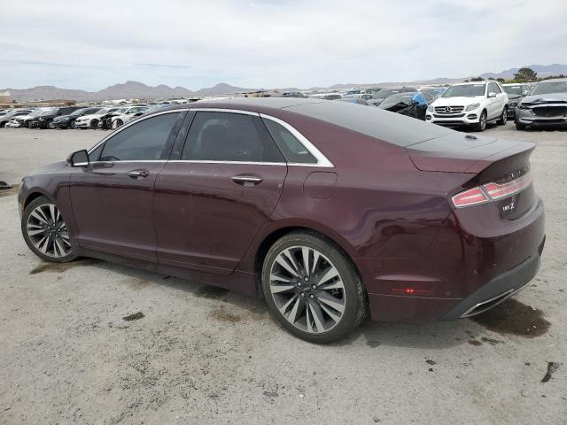 3LN6L5MU9HR650867 - 2017 LINCOLN MKZ HYBRID RESERVE MAROON photo 2