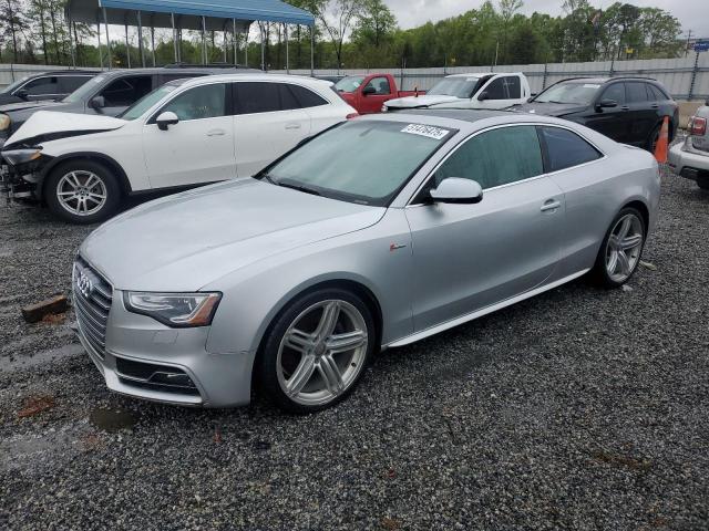 WAUCGAFR7DA015631 - 2013 AUDI S5 PREMIUM PLUS ვერცხლისფერი ფოტო 1