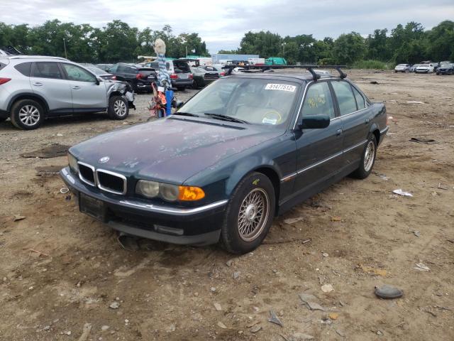 WBAGG8346YDN77267 - 2000 BMW 740 I AUTOMATIC Жасыл фото 2