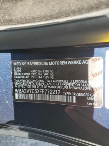 WBA3V7C5XFP772212 - 2015 BMW 428 I SULEV BLUE photo 13