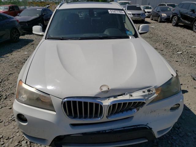 5UXWX5C51BL704413 - 2011 BMW X3 XDRIVE28I WHITE photo 5