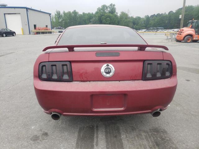 1ZVFT82HX65259137 - 2006 FORD MUSTANG GT BURGUNDY photo 6