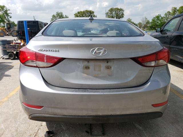 5NPDH4AE8GH700373 - 2016 HYUNDAI ELANTRA SE SILVER photo 6