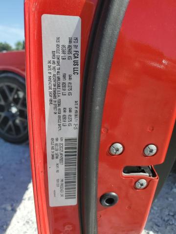 2C3CDZFJ4FH782317 - 2015 DODGE CHALLENGER R/T SCAT PACK RED photo 12