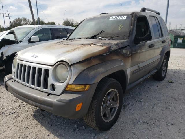 1J4GL38K66W125548 - 2006 JEEP LIBERTY RENEGADE TAN photo 2