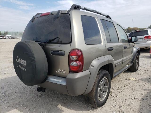 1J4GL38K66W125548 - 2006 JEEP LIBERTY RENEGADE TAN photo 4