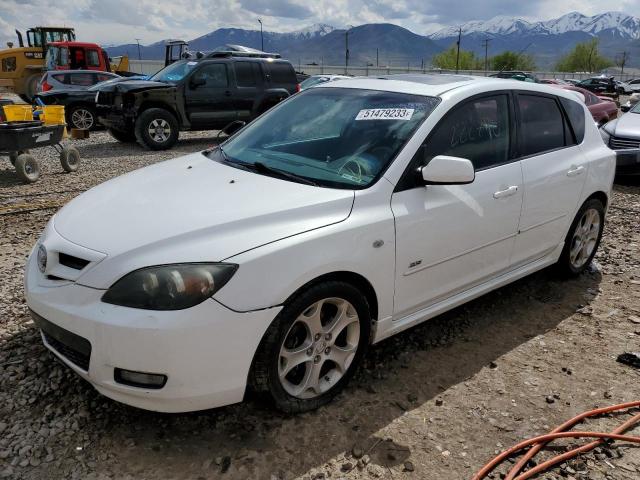 JM1BK343281815041 - 2008 MAZDA 3 HATCHBACK WHITE photo 1