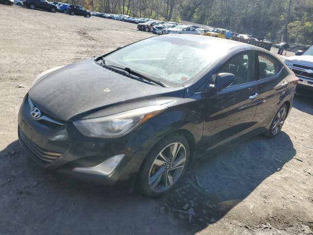 KMHDH4AEXEU171930 - 2014 HYUNDAI ELANTRA SE BLACK photo 1