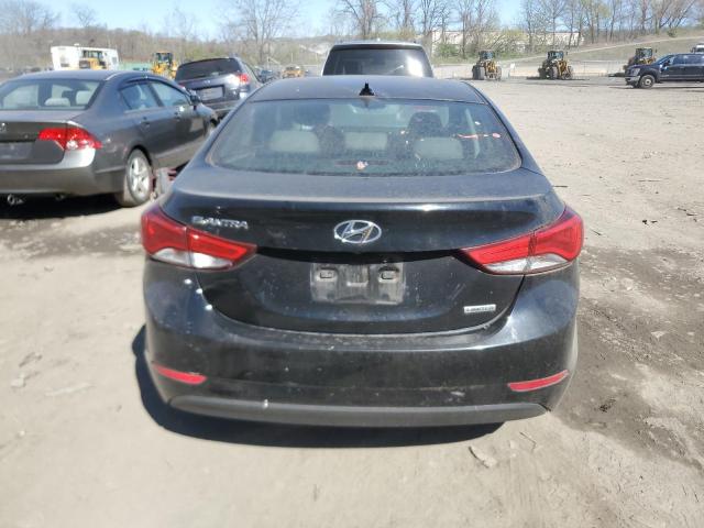 KMHDH4AEXEU171930 - 2014 HYUNDAI ELANTRA SE BLACK photo 6