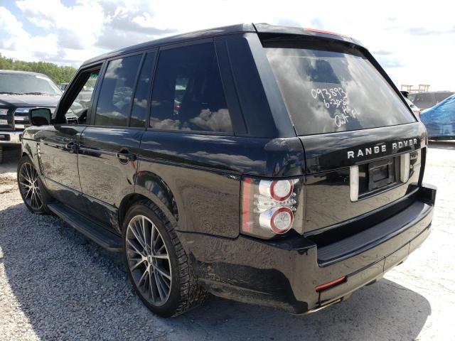SALMP1E49CA388979 - 2012 LAND ROVER RANGE ROVE AUTOBIOGRAPHY BLACK photo 3