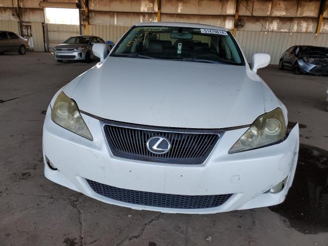 JTHBE262582015980 - 2008 LEXUS IS 350 WHITE photo 5