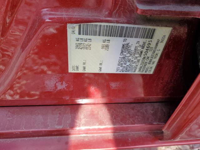 1N4AL21E59N504695 - 2009 NISSAN ALTIMA 2.5 RED photo 12