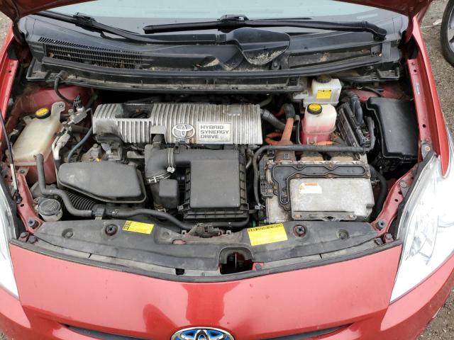 JTDKN3DU6A1125637 - 2010 TOYOTA PRIUS RED photo 11