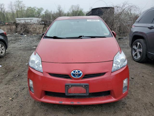 JTDKN3DU6A1125637 - 2010 TOYOTA PRIUS RED photo 5