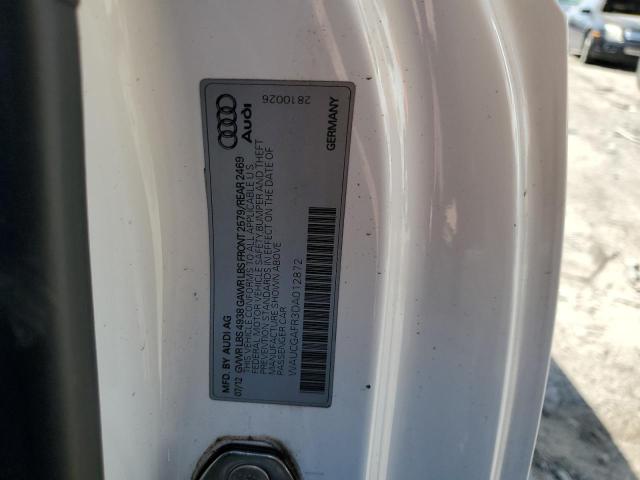 WAUCGAFR3DA012872 - 2013 AUDI S5 PREMIUM PLUS 白色 照片 12